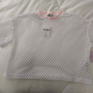 White mesh top